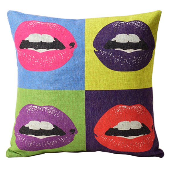 Декоративная подушка Lips Andy Warhol Мульти Декоративная подушка Lips Andy Warhol Мульти в Барнауле | Loft Concept