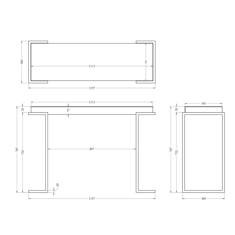 Консоль зеркальная Mirror Chrome Console Консоль зеркальная Mirror Chrome Console в Барнауле