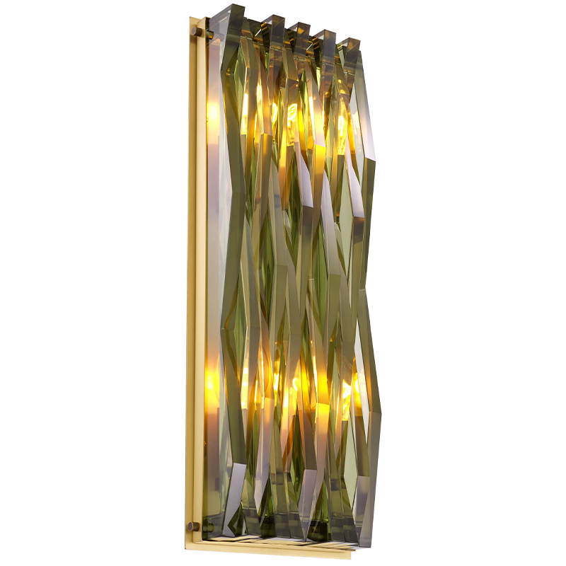 Бра Eichholtz Wall Lamp Nuvola L Green Латунь Зеленый смок Стекло Смок Бра Eichholtz Wall Lamp Nuvola L Green Латунь Зеленый смок Стекло Смок в Барнауле | Loft Concept