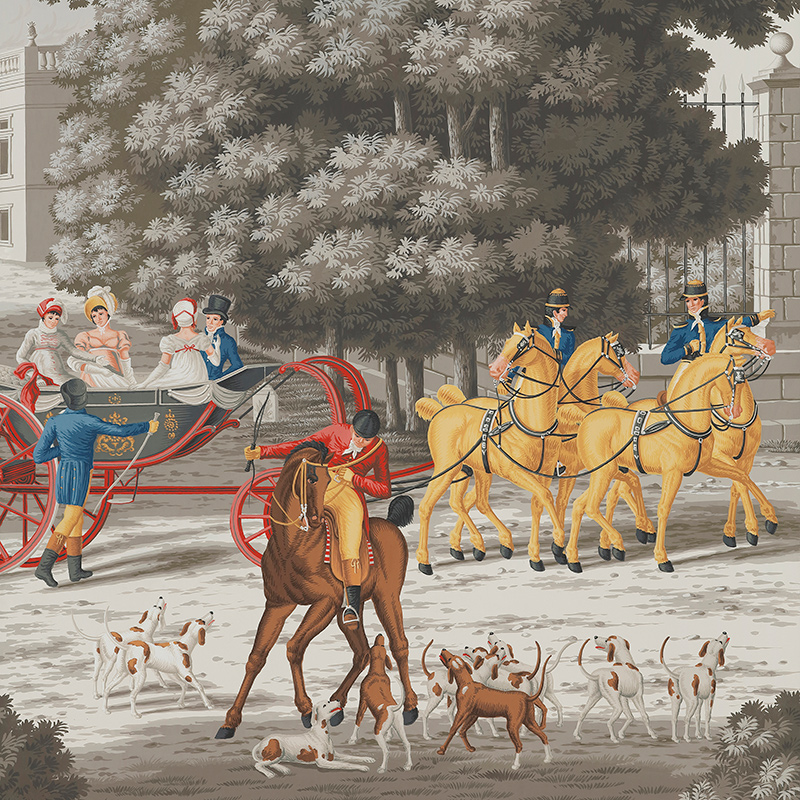 Обои ручная роспись La Chasse de Compiègne Jacquemart on Eau Forte Обои ручная роспись La Chasse de Compiègne Jacquemart on Eau Forte в Барнауле | Loft Concept
