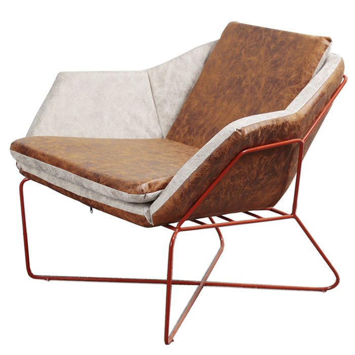 Nordic retro Industrial Сhair Коричневый винтаж Красный Nordic retro Industrial Сhair Коричневый винтаж Красный в Барнауле | Loft Concept
