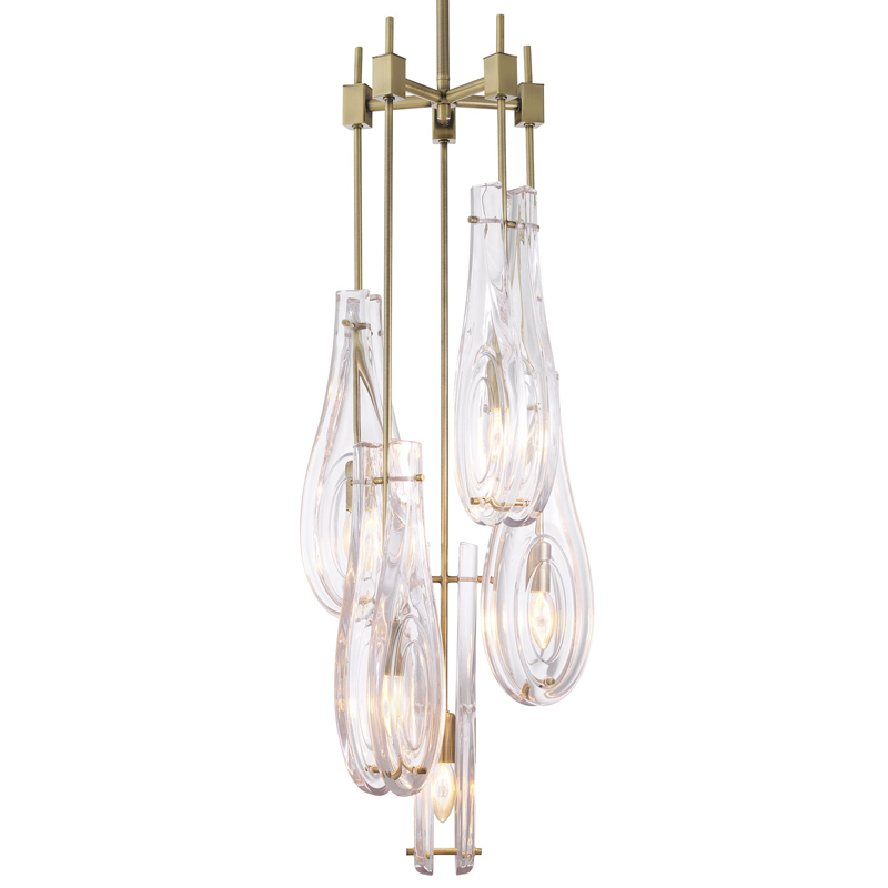 Люстра Eichholtz Chandelier Bellano L Brass Латунь Прозрачный Люстра Eichholtz Chandelier Bellano L Brass Латунь Прозрачный в Барнауле | Loft Concept