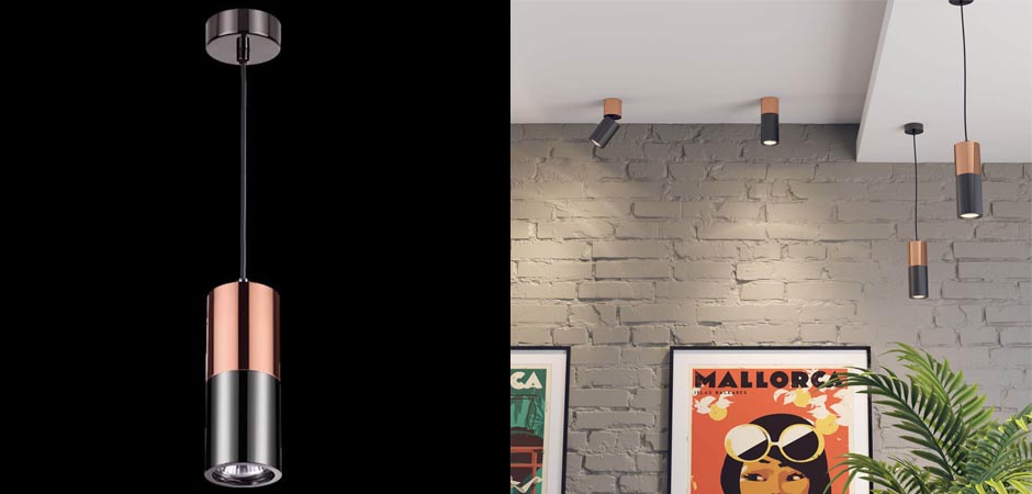 Подвесной светильник Modern Illumination Black & Copper Подвесной светильник Modern Illumination Black & Copper - Loft-Concept в Барнауле