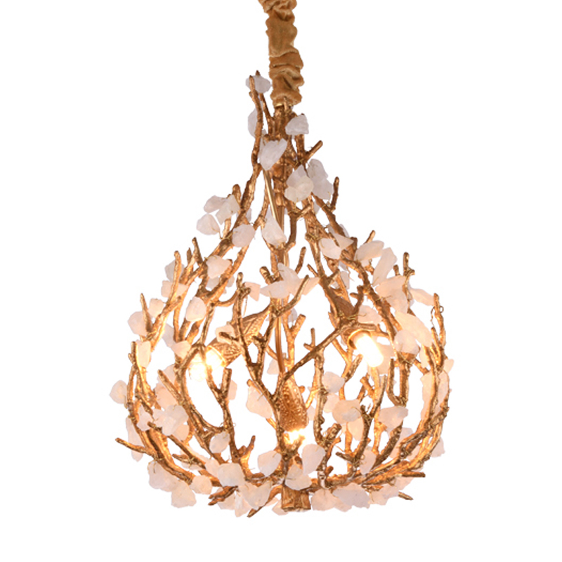 Люстра Gillis Chandelier Золотой Белый Люстра Gillis Chandelier Золотой Белый в Барнауле | Loft Concept