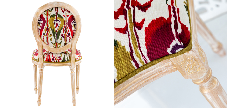 Стул Ikat Pattern Красно-белый Стул Ikat Pattern Красно-белый - Loft-Concept в Барнауле