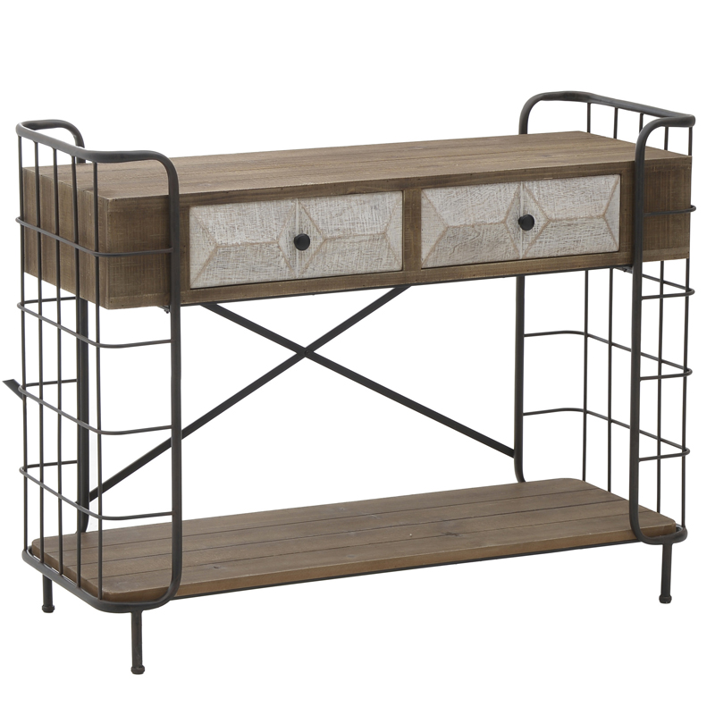 Консоль Dulce Loft Console Черный Коричневый Консоль Dulce Loft Console Черный Коричневый в Барнауле | Loft Concept