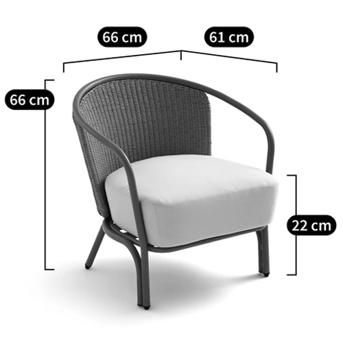 Садовое кресло с каркасом из стали Kenneth Chair Садовое кресло с каркасом из стали Kenneth Chair в Барнауле