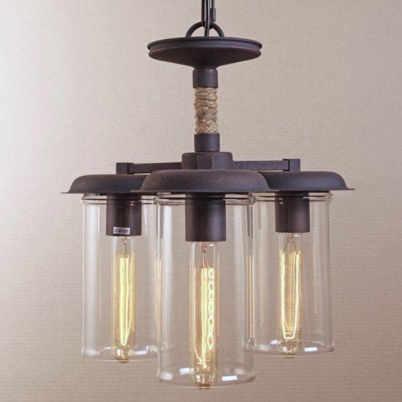 Люстра Loft Rope Light Trio Pendant Черный Люстра Loft Rope Light Trio Pendant Черный в Барнауле | Loft Concept