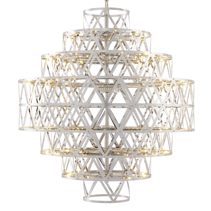 Люстра Eichholtz Chandelier Clinton Nickel Никель Люстра Eichholtz Chandelier Clinton Nickel Никель в Барнауле | Loft Concept