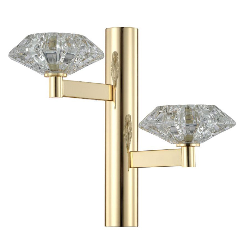 Бра Yerker Sconce gold Глянцевое золото Прозрачный Бра Yerker Sconce gold Глянцевое золото Прозрачный в Барнауле | Loft Concept
