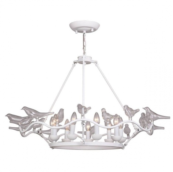 Люстра Dove Chandelier Glass Bird White Белый Люстра Dove Chandelier Glass Bird White Белый в Барнауле | Loft Concept
