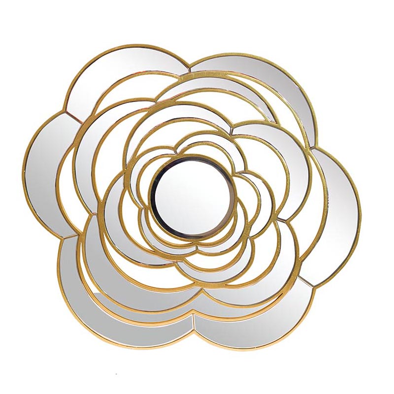 Зеркало Mirrored Flower Gold Золотой Зеркало Mirrored Flower Gold Золотой в Барнауле | Loft Concept