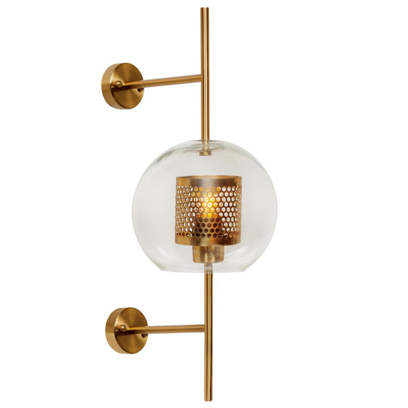 Бра Perforation Wall Lamp Gold 58 Золотой Прозрачное Стекло Бра Perforation Wall Lamp Gold 58 Золотой Прозрачное Стекло в Барнауле | Loft Concept