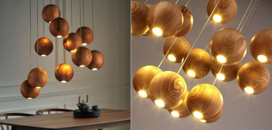Подвесной светильник Lofter Wooden Sphere Подвесной светильник Lofter Wooden Sphere - Loft-Concept в Барнауле