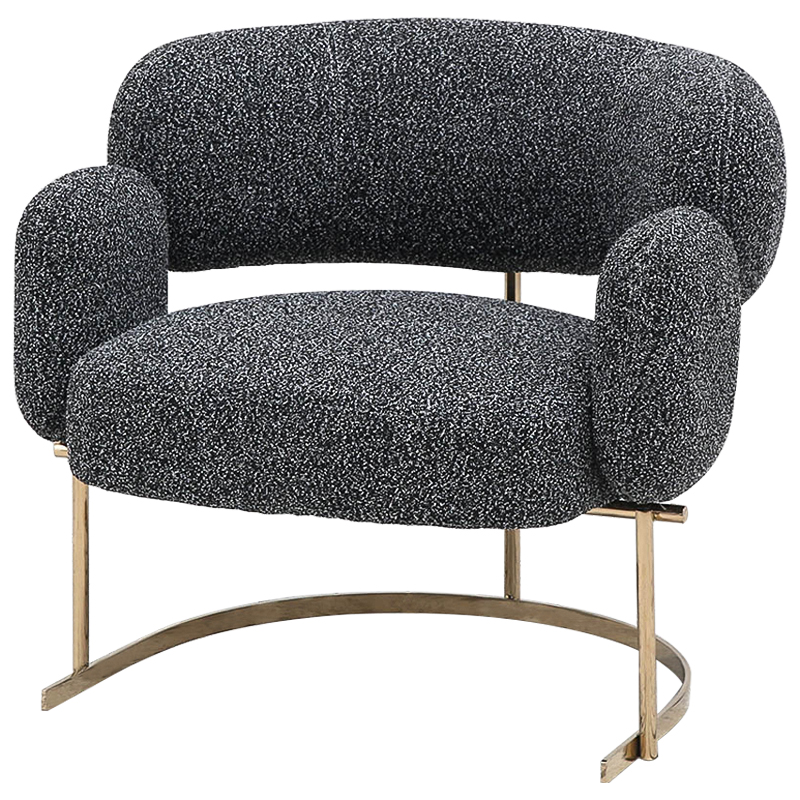 Кресло Madge Armchair Серый Глянцевое золото Кресло Madge Armchair Серый Глянцевое золото в Барнауле | Loft Concept