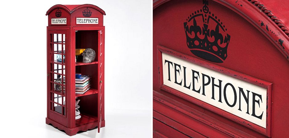 Витрина "Телефонная будка" London telephone box Витрина "Телефонная будка" London telephone box - Loft-Concept в Барнауле
