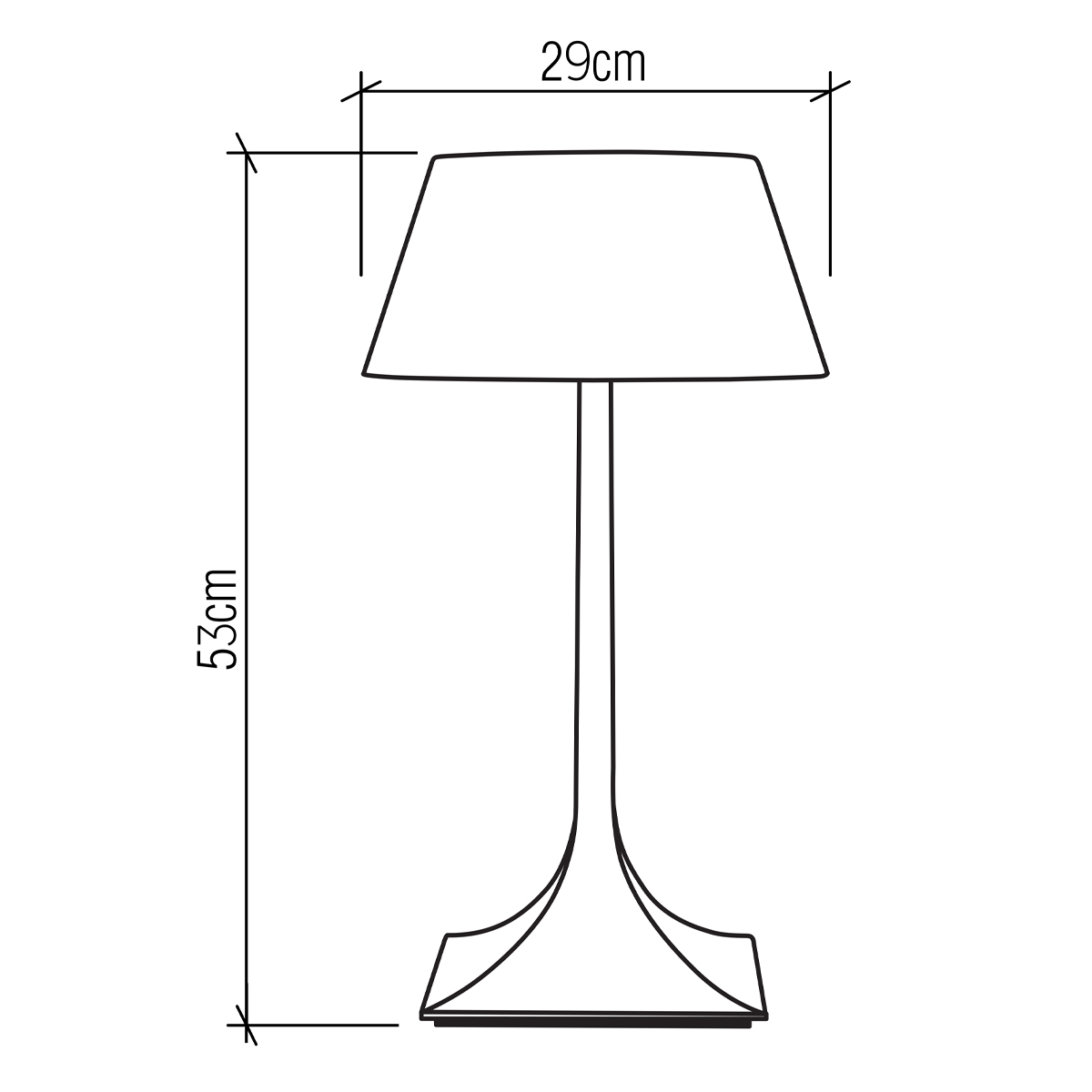 Настольная лампа со скошенным конусовидным абажуром и фигурной ножкой в цвете тик Accord Lighting в Барнауле