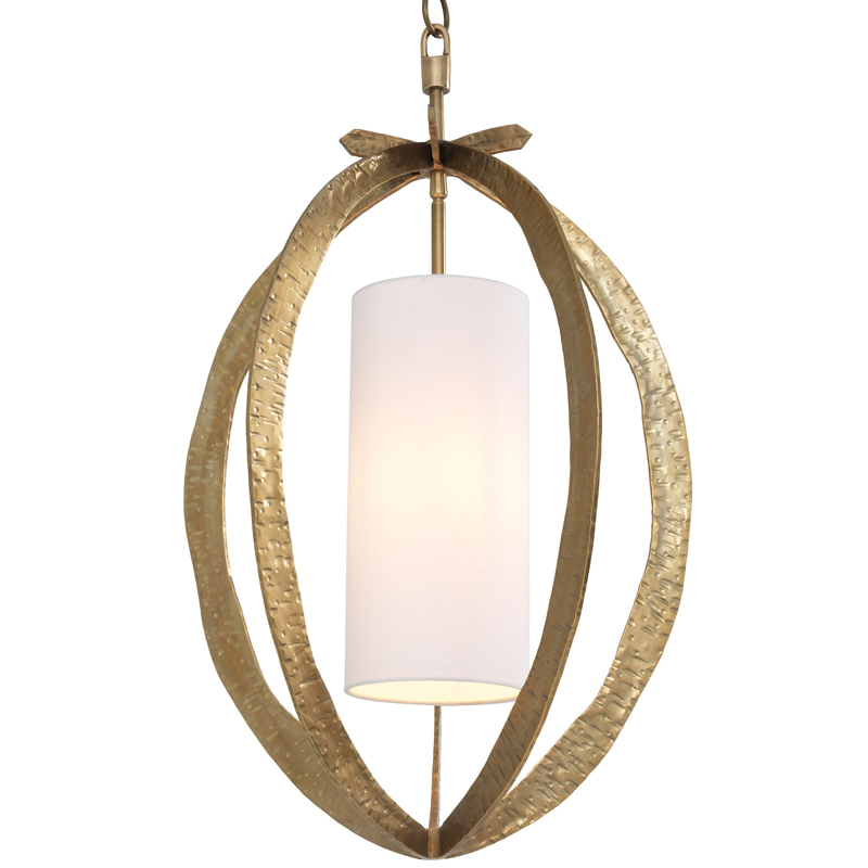 Подвесной светильник Eichholtz Chandelier Luciano brass Латунь Белый Подвесной светильник Eichholtz Chandelier Luciano brass Латунь Белый в Барнауле | Loft Concept