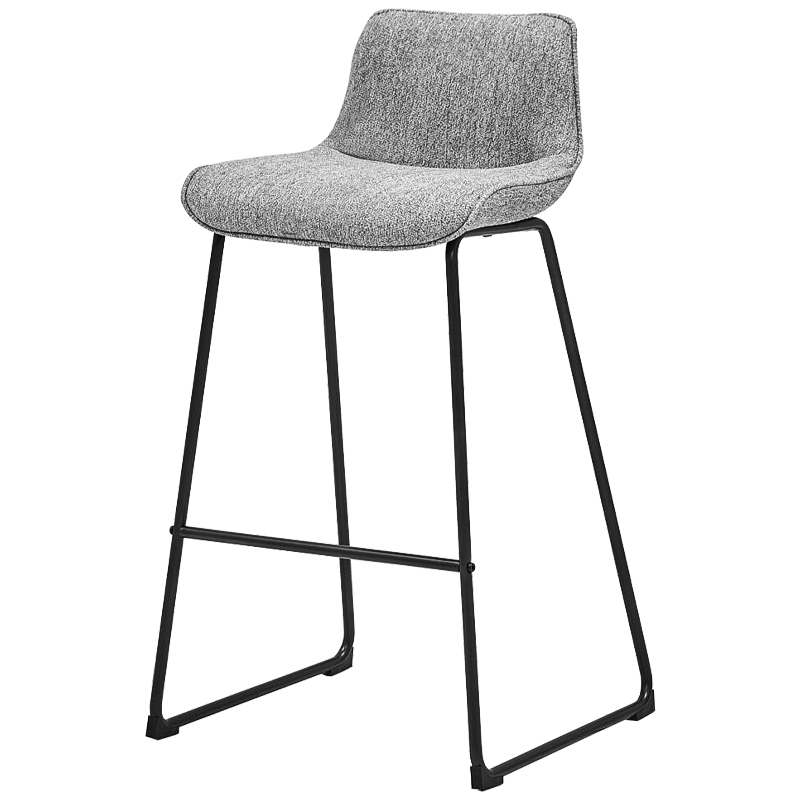 Барный стул Alonzo Bar Stool Gray Черный Светло-серый Барный стул Alonzo Bar Stool Gray Черный Светло-серый в Барнауле | Loft Concept