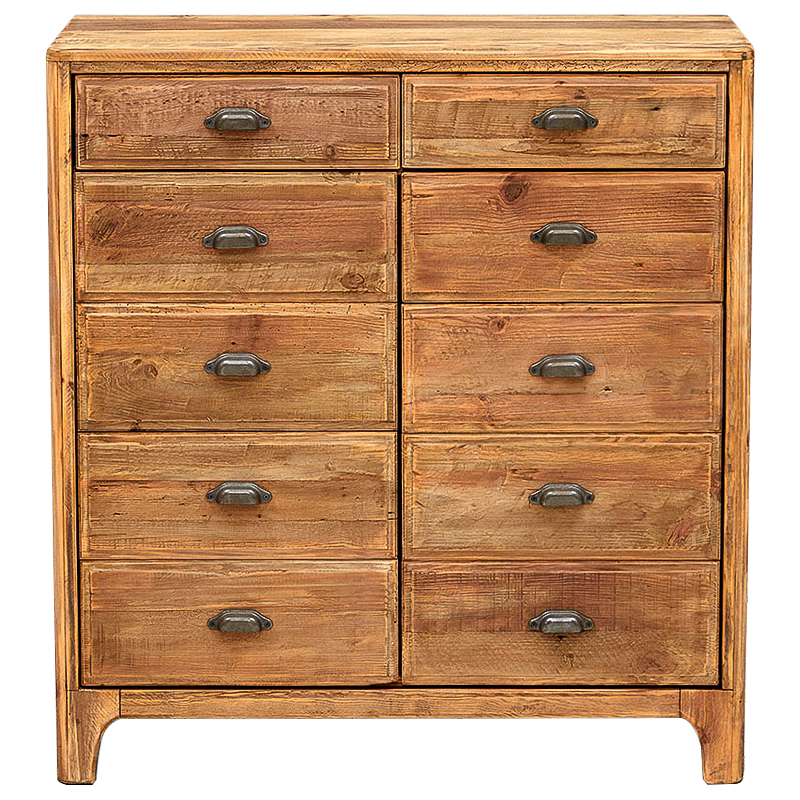 Комод из массива сосны в стиле лофт Pauley Loft Chest of Drawers Древесина Металлик винтаж Комод из массива сосны в стиле лофт Pauley Loft Chest of Drawers Древесина Металлик винтаж в Барнауле | Loft Concept