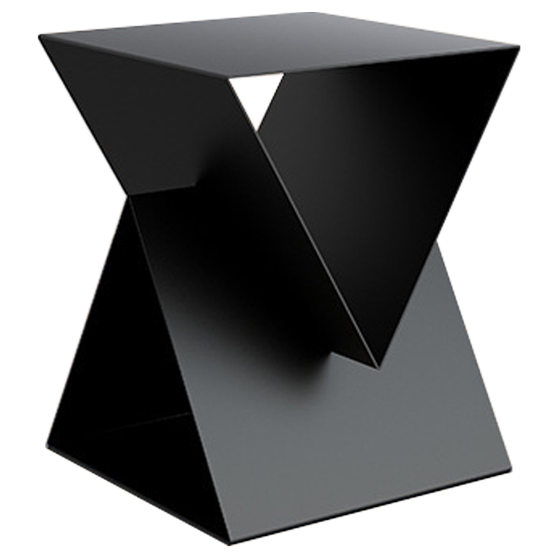 Приставной стол Two Triangles Black Side Table Черный Приставной стол Two Triangles Black Side Table Черный в Барнауле | Loft Concept