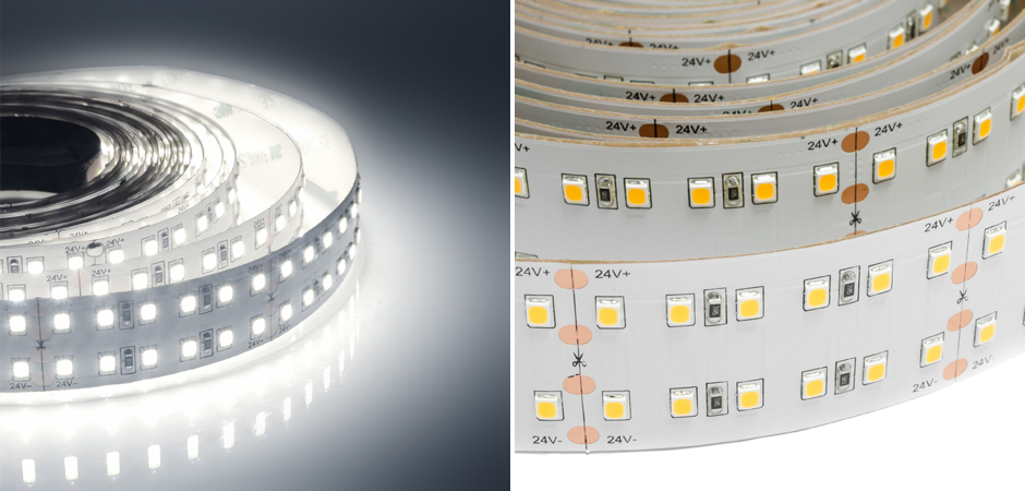 Светодиодная лента 38W/m 240 диодов/2м 2835SMD дневной белый 5M Светодиодная лента 38W/m 240 диодов/2м 2835SMD дневной белый 5M - Loft-Concept в Барнауле