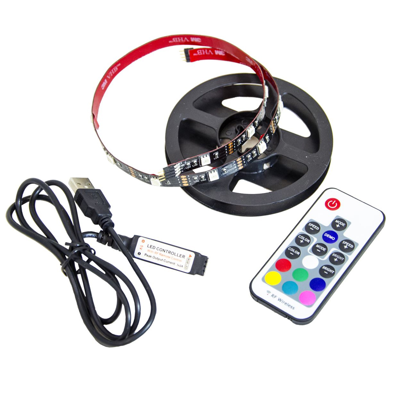 Комплект светодиодной ленты 7,2W/m 30LED/m 5050SMD разноцветная 0,5М Белый Комплект светодиодной ленты 7,2W/m 30LED/m 5050SMD разноцветная 0,5М Белый в Барнауле | Loft Concept