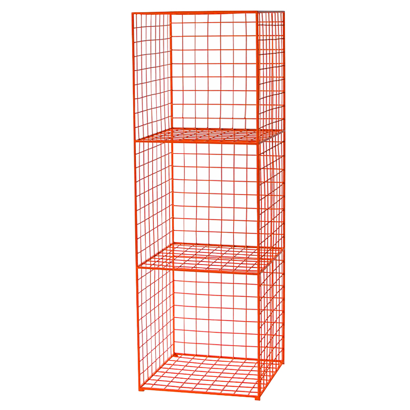 Стеллаж Carney Orange Industrial Metal Rust Rack Оранжевый Стеллаж Carney Orange Industrial Metal Rust Rack Оранжевый в Барнауле | Loft Concept