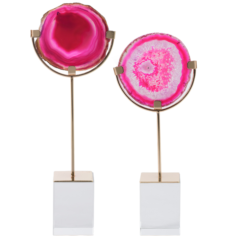 Комплект из 2-х статуэток AGATE DESIGN Pink Комплект из 2-х статуэток AGATE DESIGN Pink в Барнауле | Loft Concept