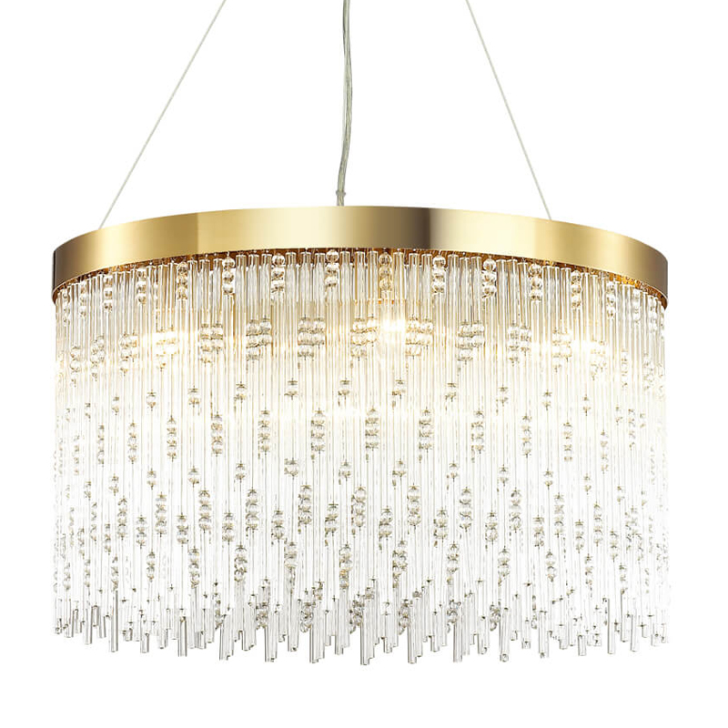 Люстра Hailstorm Rain Kerri Chandelier gold 60 Прозрачный (Transparent) Золотой Люстра Hailstorm Rain Kerri Chandelier gold 60 Прозрачный (Transparent) Золотой в Барнауле | Loft Concept