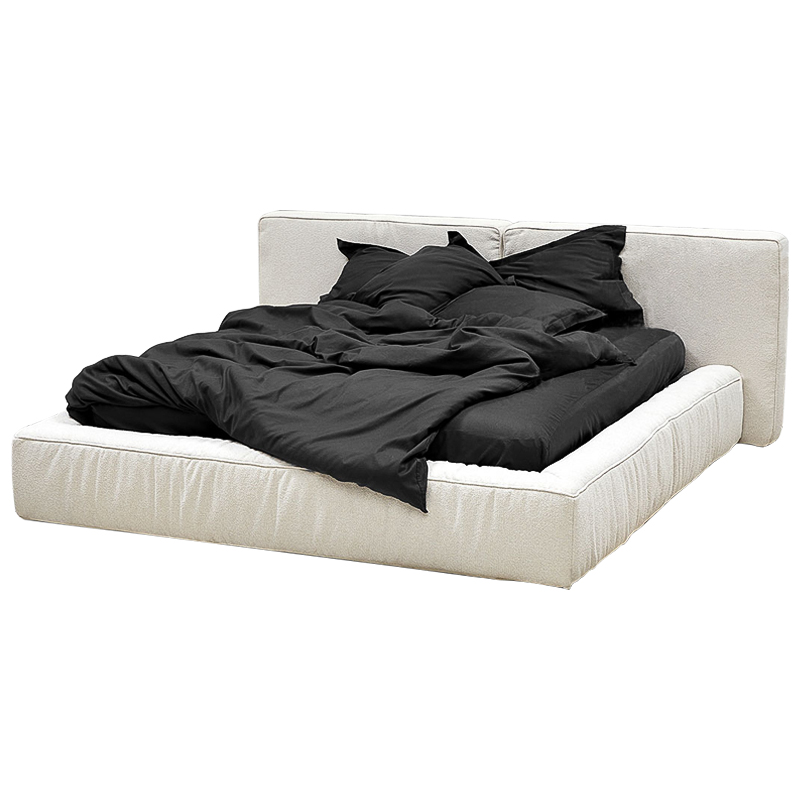 Кровать двуспальная с подъёмным механизмом Madelyn Bed White Белый Кровать двуспальная с подъёмным механизмом Madelyn Bed White Белый в Барнауле | Loft Concept