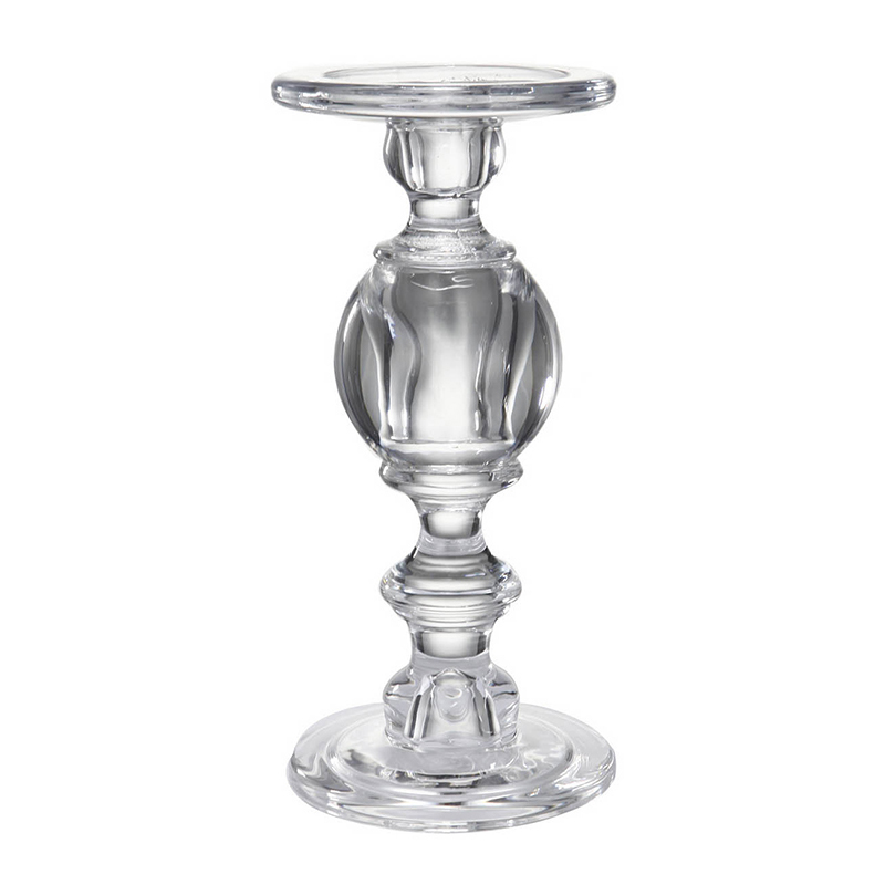 Подсвечник Glass Candlestick II Прозрачное Стекло Подсвечник Glass Candlestick II Прозрачное Стекло в Барнауле | Loft Concept
