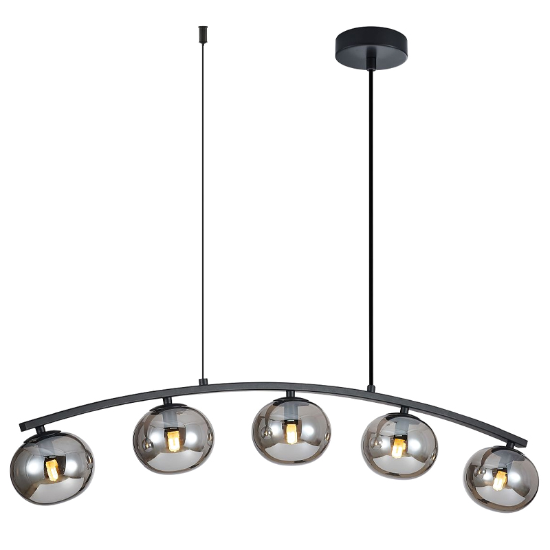 Люстра B.LUX Матовый черный каркас 93 см Черный матовый Серый Люстра B.LUX Матовый черный каркас 93 см Черный матовый Серый в Барнауле | Loft Concept