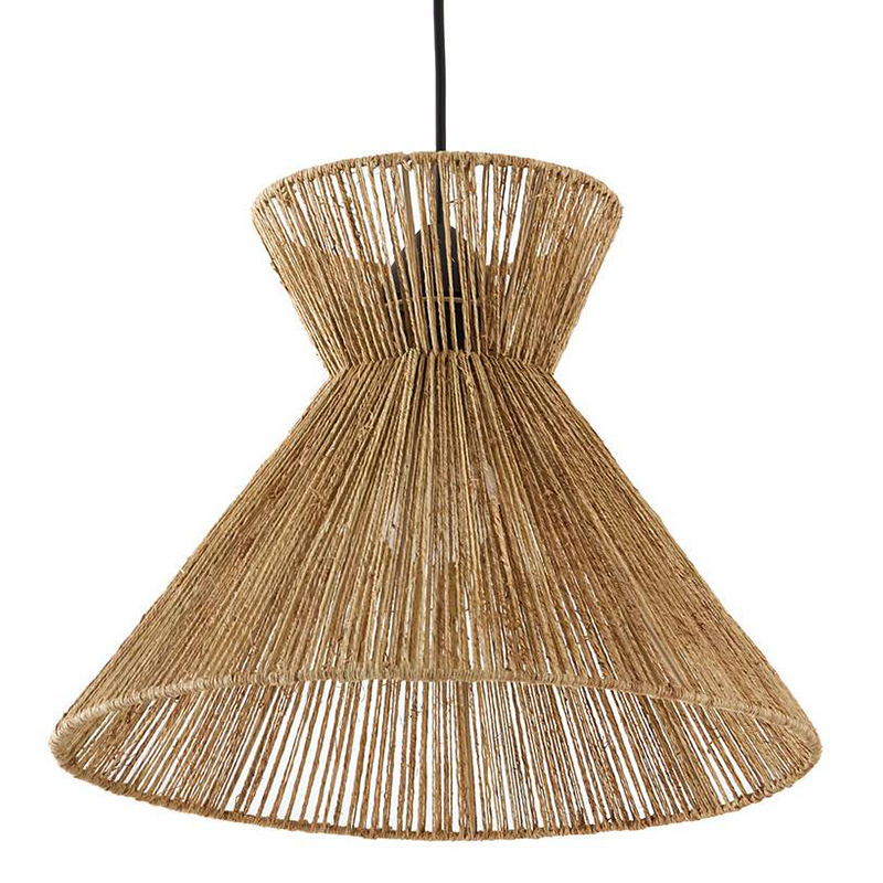 Подвесной светильник Signe Wicker Hemp Beige Horn Бежевый Подвесной светильник Signe Wicker Hemp Beige Horn Бежевый в Барнауле | Loft Concept