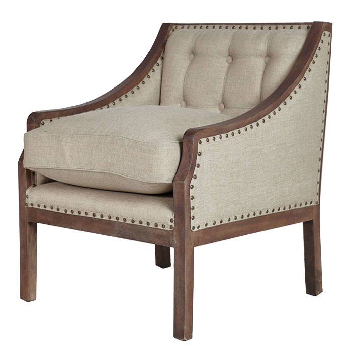 Кресло Shelter Arm Chair Бежевый Кресло Shelter Arm Chair Бежевый в Барнауле | Loft Concept
