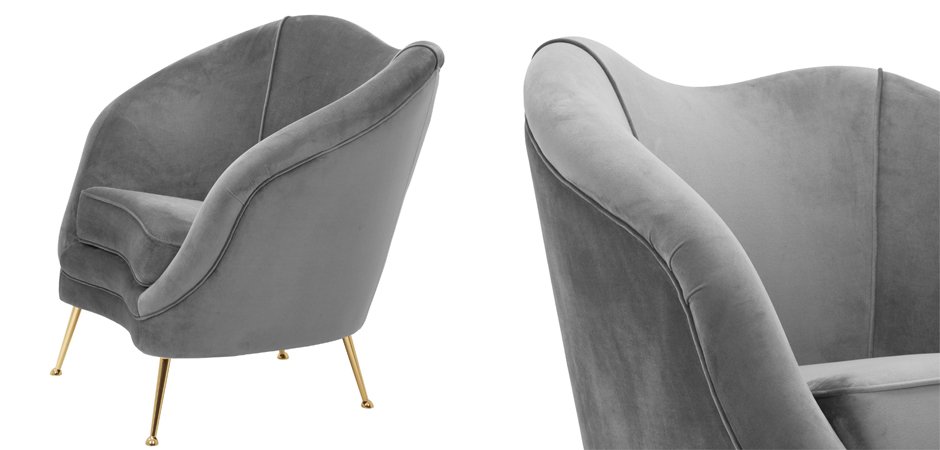 Кресло Eichholtz Chair Cambiano Grey Кресло Eichholtz Chair Cambiano Grey - Loft-Concept в Барнауле