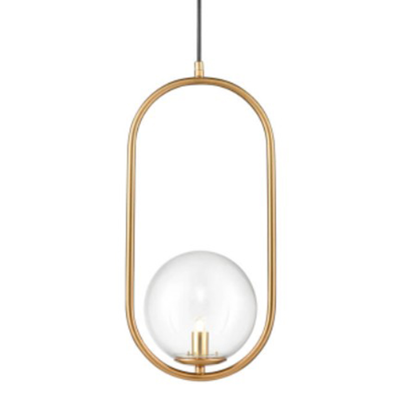 Подвесной светильник B.LUX C Ball oval gold Золотой Прозрачное Стекло Подвесной светильник B.LUX C Ball oval gold Золотой Прозрачное Стекло в Барнауле | Loft Concept