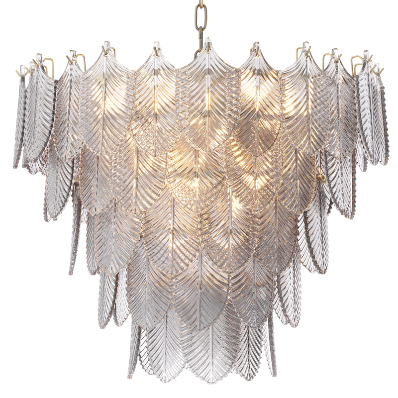 Люстра Eichholtz Chandelier Verbier S Латунь Стекло Смок Люстра Eichholtz Chandelier Verbier S Латунь Стекло Смок в Барнауле | Loft Concept