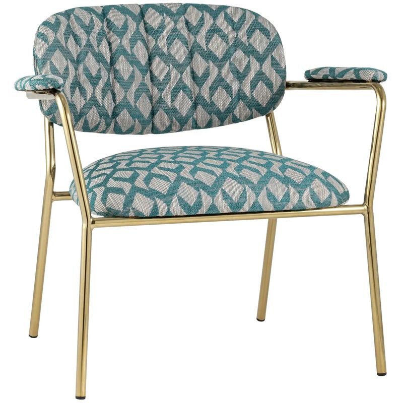 Полукресло Singer Chair Голубой Орнамент Голубой пастельный Золотой Полукресло Singer Chair Голубой Орнамент Голубой пастельный Золотой в Барнауле | Loft Concept