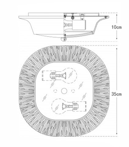 Потолочный светильник Utopia Round Sconce Gold Потолочный светильник Utopia Round Sconce Gold в Барнауле