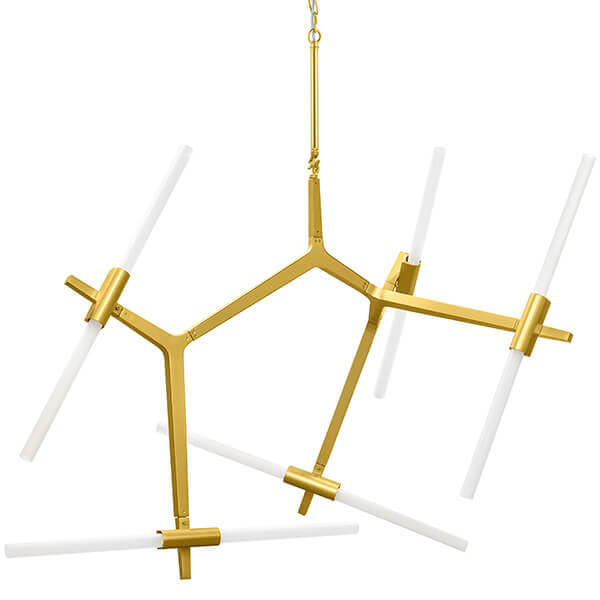 Люстра Агнес Chandelier Gold 10 Золотой Белый Люстра Агнес Chandelier Gold 10 Золотой Белый в Барнауле | Loft Concept