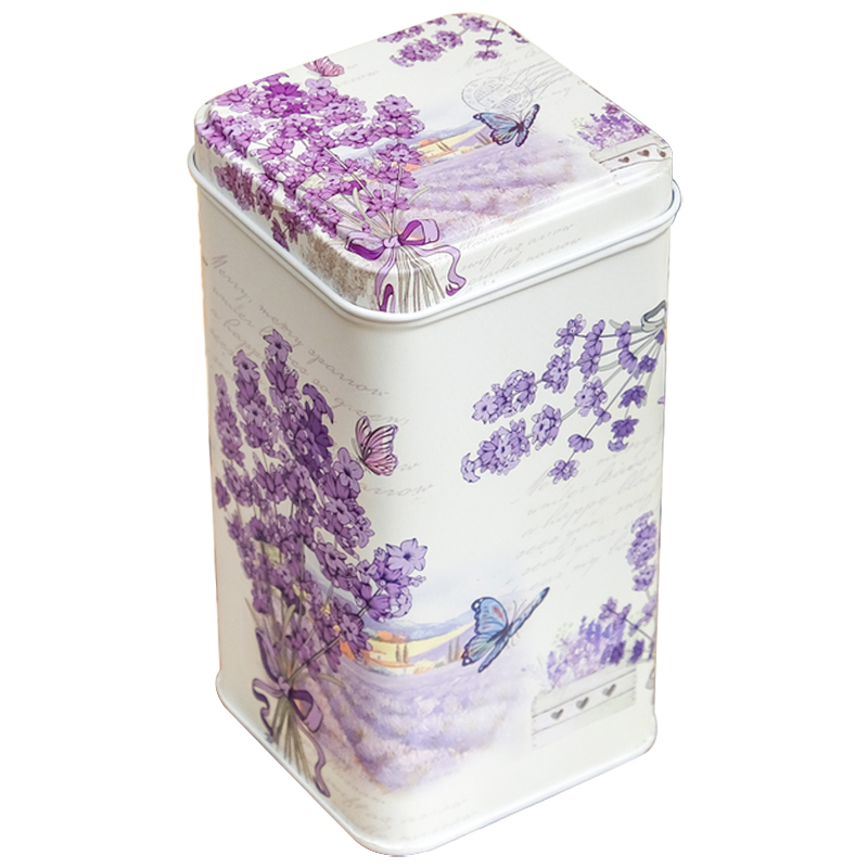 Шкатулка металлическая Lavender Bouquet Metal Box Бежевый Сиреневый Мульти Шкатулка металлическая Lavender Bouquet Metal Box Бежевый Сиреневый Мульти в Барнауле | Loft Concept