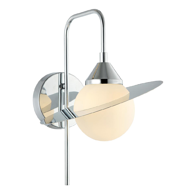 Бра Phainon Chrome Wall Lamp Хром Белый Бра Phainon Chrome Wall Lamp Хром Белый в Барнауле | Loft Concept