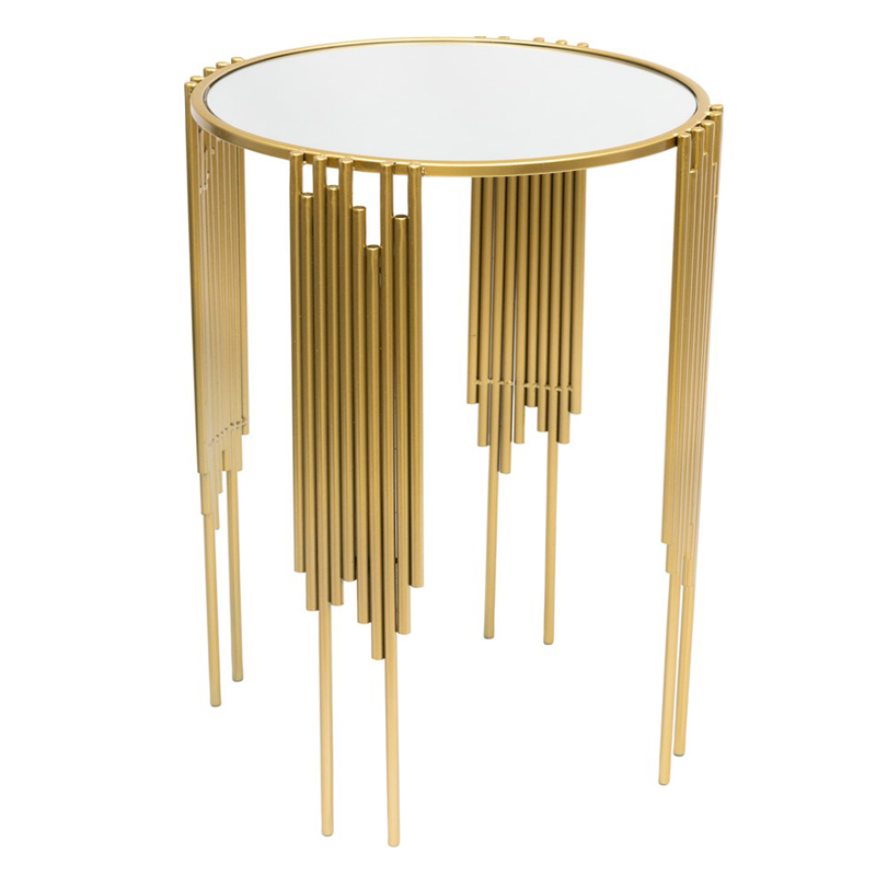 Приставной стол Interior Table зеркальная столешница Золотой Белый Приставной стол Interior Table зеркальная столешница Золотой Белый в Барнауле | Loft Concept