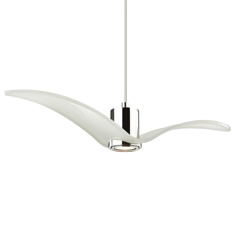Подвесной светильник Seagull Scope Chrome белый Белый Хром в Барнауле | Loft Concept 