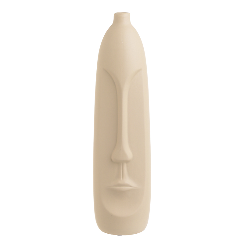 Ваза Face Ceramic Vase Бежевый Ваза Face Ceramic Vase Бежевый в Барнауле | Loft Concept
