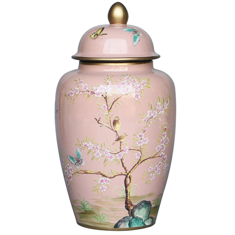 Ваза с крышкой Pink Tree Garden Vase Розовый Мульти Ваза с крышкой Pink Tree Garden Vase Розовый Мульти в Барнауле | Loft Concept