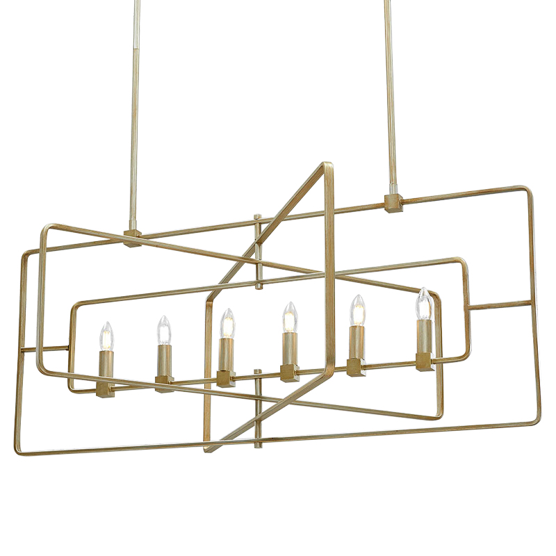 Люстра Macleod Linear Chandelier Золотой Люстра Macleod Linear Chandelier Золотой в Барнауле | Loft Concept