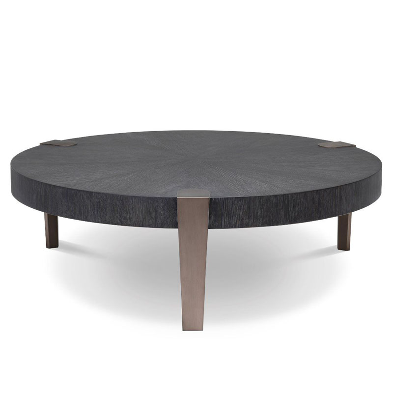 Кофейный стол Eichholtz COFFEE TABLE OXNARD Gray oak Серый Дуб Темная бронза Кофейный стол Eichholtz COFFEE TABLE OXNARD Gray oak Серый Дуб Темная бронза в Барнауле | Loft Concept