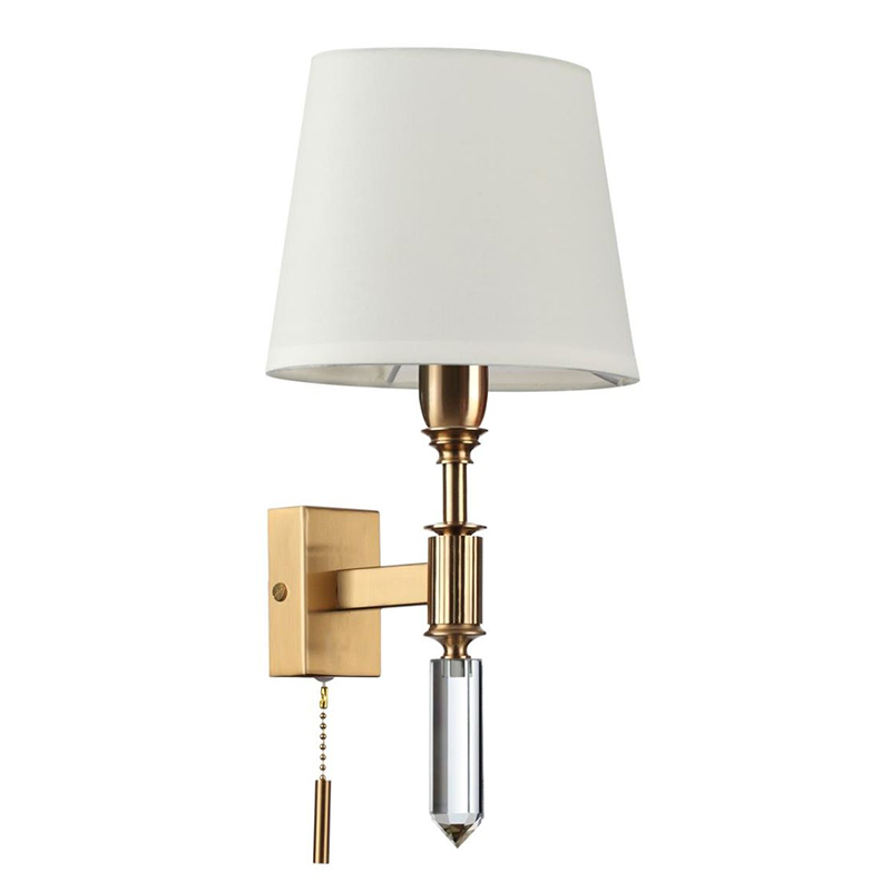 Бра Ramona White Wall Lamp Бронза Белый Бра Ramona White Wall Lamp Бронза Белый в Барнауле | Loft Concept